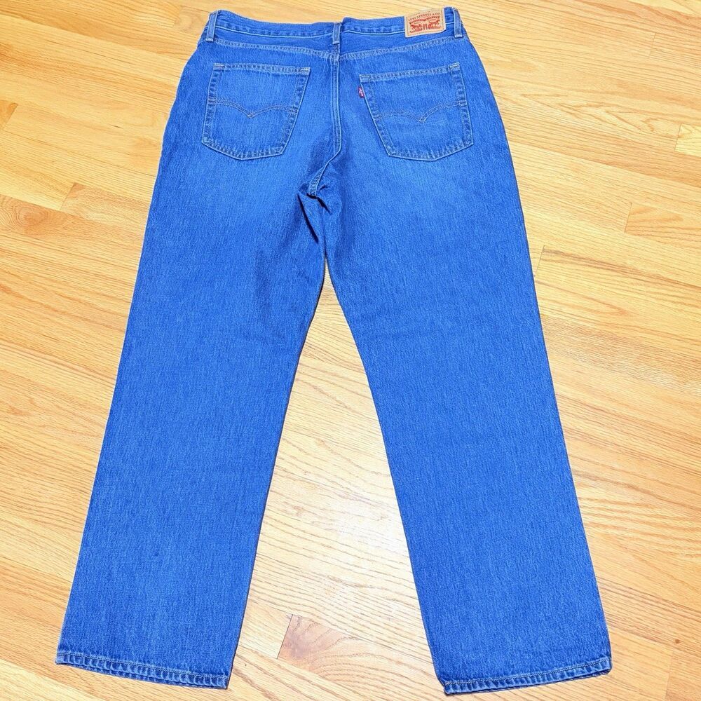 Levi’s 94 Baggy Men’s Jeans 32x31 Blue Denim Loose Fit Straight Leg WaterLess - Picture 5 of 9
